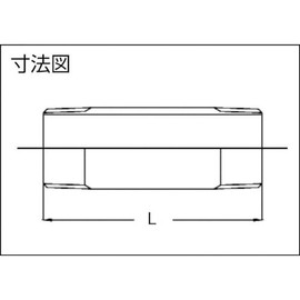TRUSCO 20AX100L TNL20AX100L Threaded Pipe Fittings, SUS Bidirectional Nipple
