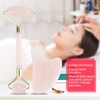 Natural Double Head Rose Quartz Jade Stone Roller & Scrapping