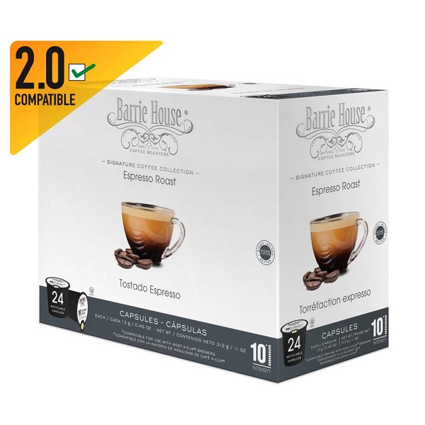 Barrie House Espresso Roast Single Cup Tea Capsule, 24 Count