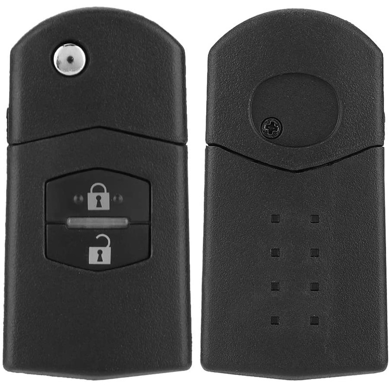 TAVICE Compatible Mazda 2 Button Remote Flip Key Shell Mazda