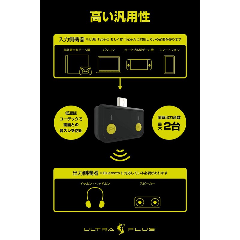 Princeton ULTRA PLUS Type-C Compatible Gaming Sound Transmitter UP-ATC