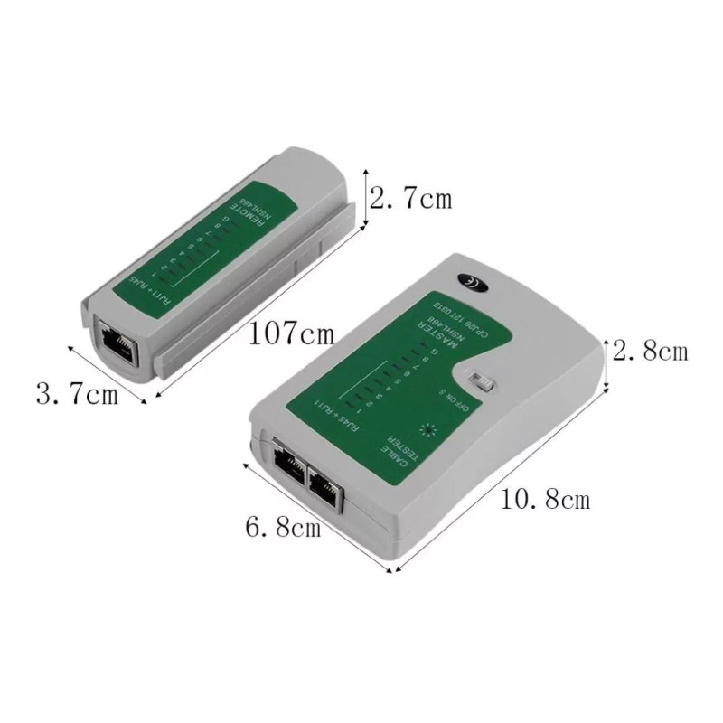 Alien Technology Probador Tester Cable Red Utp Rj11 Rj12 Rj45