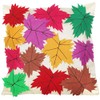 Exotic India Afterglow Cushion Cover with Applique Chinar Leaves -