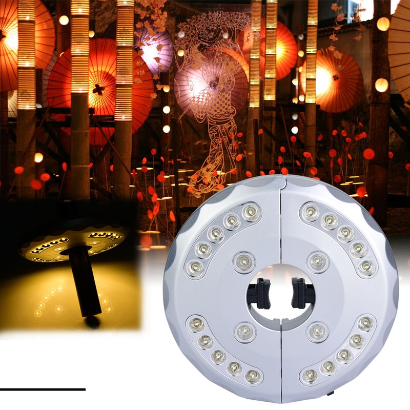 Patio Umbrella Light 24 LED Umbrella Pole Lamp for Patio