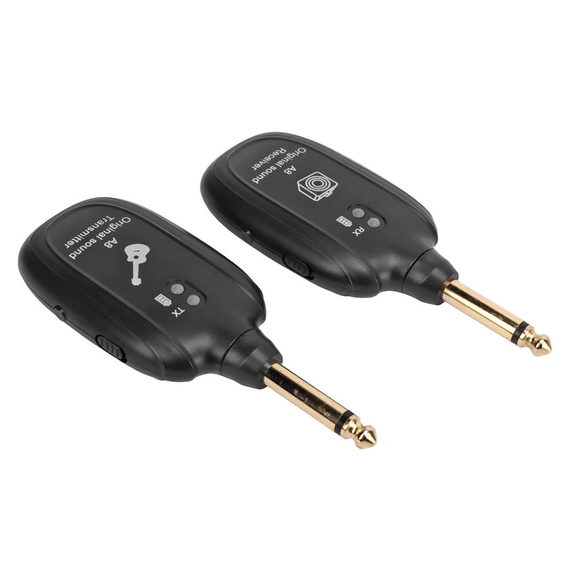 Wireless Guitar System 20Hz to 20KHz UHF Rechargeable Guitar Transmitter