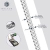 NKlaus 925 Sterling Silver Curb Chain 2.50 mm Wide, Silver
