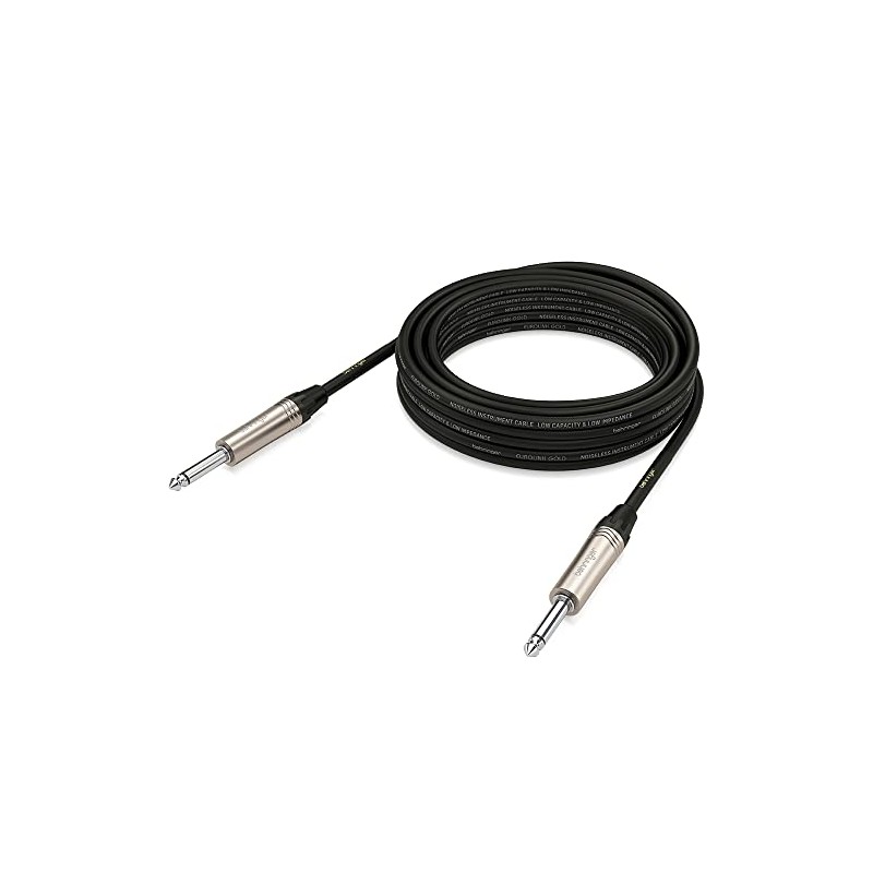 Behringer GIC-600 Cable para instrumento, Negro/Plateado