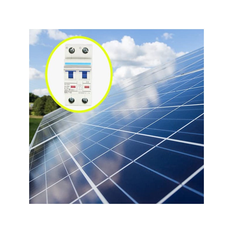 2 Pole DC Miniature Circuit Breaker, 500V 32 Amp DC