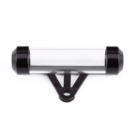 Motor Tax Disc, Universal Motorcycle Motorbike Secure Tube Holder Motorcycle Document Holder Tube, Porte Assurance Moto Cylindrical e Waterproof Black Black, Silver, (Black)