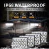 COLIGHT 4PCS For Western Star 4900 Semi Truck 4x6" LED
