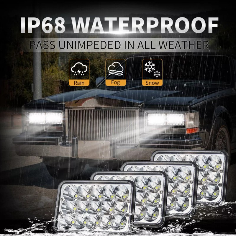 COLIGHT 4PCS For Western Star 4900 Semi Truck 4x6" LED