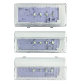 New Upgraded 1 Pc W10515058 and 2 Pcs W10515057 LED Light Set with Tapered Lens and Bezel Compatible for Whirlpool/Kenmore/Maytag/KitchenAid Refrigerators WPW10515058 WPW10515057 AP6022533 PS11755866