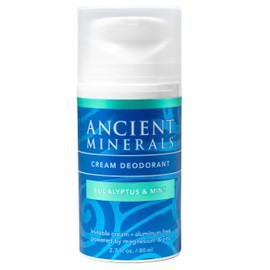 Ancient Minerals Crema Desodorante Natural – Aroma A Eucalipto Y Menta, Sin Aluminio, Desodorante Vegano Para Mujeres Y Hombres Con Magnesio, Zinc Y V