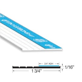 Gordon Glass® White 1-3/4" TRIMQUICK Flat Vinyl | Gordon Glass® Vinyl Flat Trim is a Perfect Solution for Your Replacement Window Installation. (1, 8-FT Long)