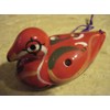 Aesthetic Ceramic Red Duck Ocarina Soprano G -- Cute (Red