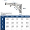 Heavy Duty 8 Inch Folding Shelf Brackets 2 Pack –