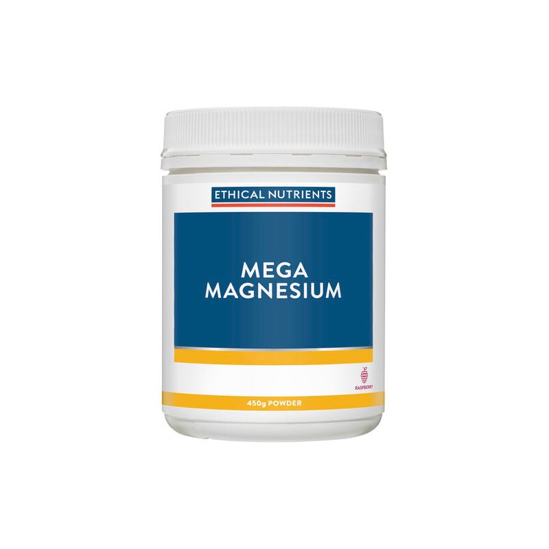 Ethical Nutrients Mega Magnesium Powder Raspberry 450g