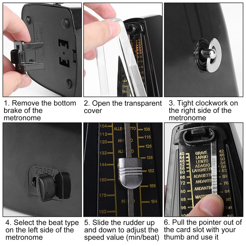 Mechanical Metronome Music Universal Classic Electronic for Piano Drum Set