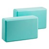 EXERZ High Density Yoga Blocks, 2 PK Fitness Foam Blocks,