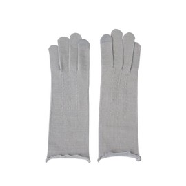 [Carelance] [Skin Side Silk] Touch Guard Gloves to Protect Hands and Fingers [Made in Japan] (You can also operate your smartphone with gloves on), gray