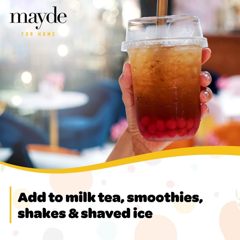 Mayde 3-Flavor Popping Boba Pearls Berry Blend Party Kit (3-Pack,