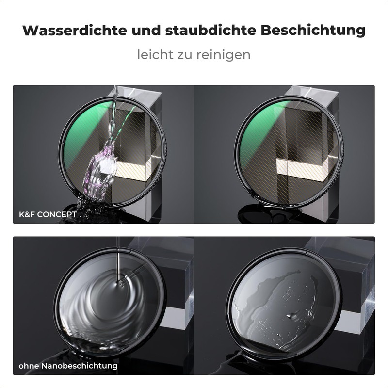 K&F Concept Nano-X Series Gold Streak Anamorphic Effect Filter 72