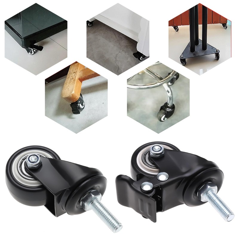 Be In Your Mind 4Pcs Universal Furniture Caster Universal Brake
