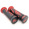 HTTMT XH4067-RED-22 ATV Watercrafts Flame Gel Style Grips Red Quad