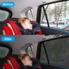 URAQT Sonnenschutz Auto, 2 Stück Seitenscheibe Sonnenblende Auto mit UV