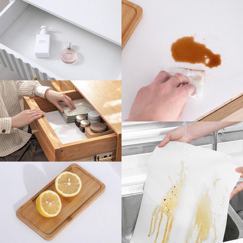 CENBEN 30cmx500cm Drawer Liners, Non Slip Shelf Liners for Kitchen