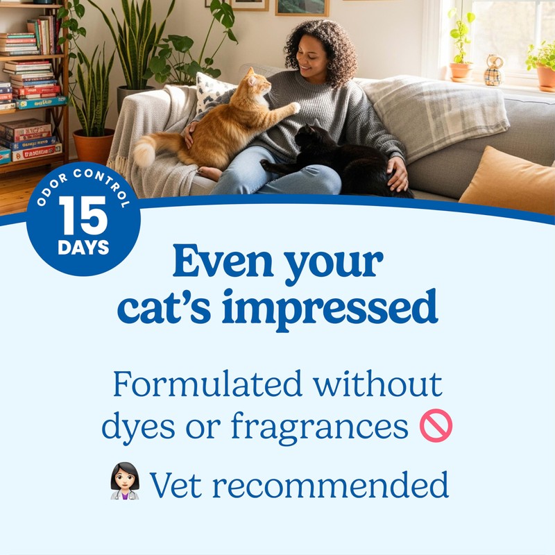 Fresh Step Simply Unscented Multi Cat Clumping Cat Litter, Low
