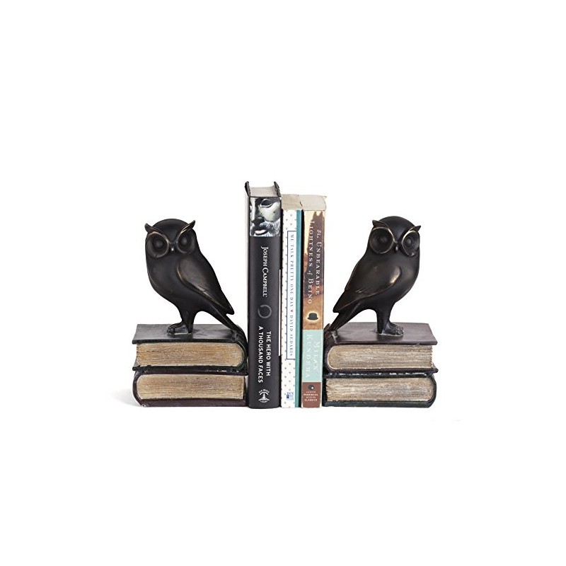 Danya B. Owl on Books Bookend Set
