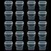 Lobergel 20 Pack 17OZ Square Slime Containers, Ice Cream Buckets