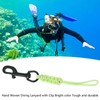Hand Woven Diving Lanyard Anti Lost Strap Luminous Underwater Safety