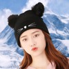 ZARSIO Gorro de Punto, Gorro con Orejas de Gato, Divertido