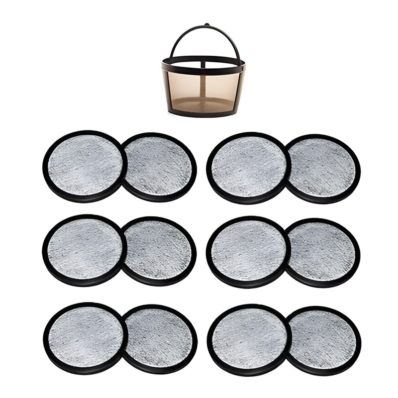 Mr Coffee 4-Cup Permanent Coffee Filter & 12 Water Filters