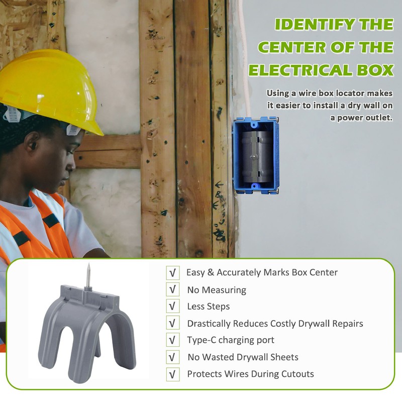 5PCS Drywall Marking Tool Accurate Marking Dry Wall Electric Box