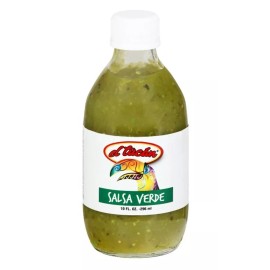 El Tucan Salsa Verde Hot Sauce 10oz Bottle.