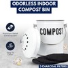 Granrosi Countertop Compost Bin Kitchen - 1.3 Gal Indoor Compost