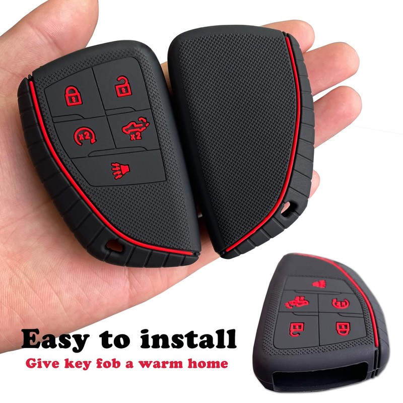 TANDRIVE Key Fob Cover for 2022 2023 2024 2025 Chevy