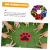 Gadpiparty 36Pcs Cat Paw Carpet Markers Reusable Spots for Classroom