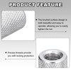 QUARKZMAN Pack of 20 Knurled Thumb Nuts, 1/4 Inch -