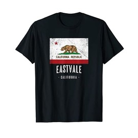 EASTVALE California | Stadt CA USA, Kalifornien Flagge - T-Shirt