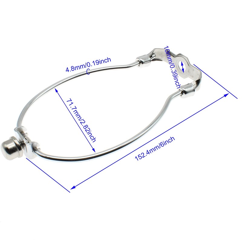 6 inch Lamp Shade Harp Holder Kit Heavy Duty Horn