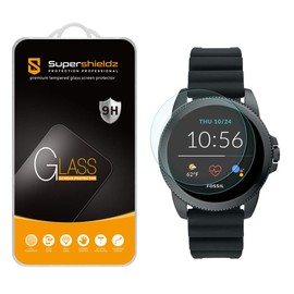 (2 Pack) Supershieldz Designed for Fossil Men's Gen 5E 44mm Smartwatch Tempered Glass Screen Protector, Anti Scratch, Bubble Free