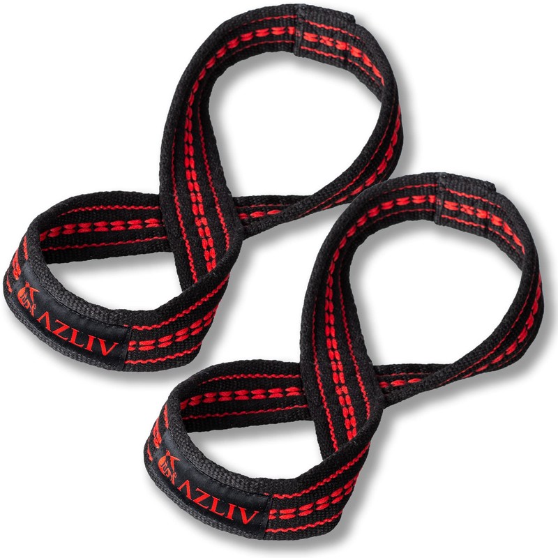 AZLIV Figure 8 Wrist Strap Eight Fits Just Squeeze (Red,