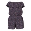 Name It Girls' Nkfvinaya SS Playsuit Fffff Noos, Navy Blazer,