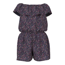 Name It Girls' Nkfvinaya SS Playsuit Fffff Noos, Navy Blazer, 152, Blazer navy