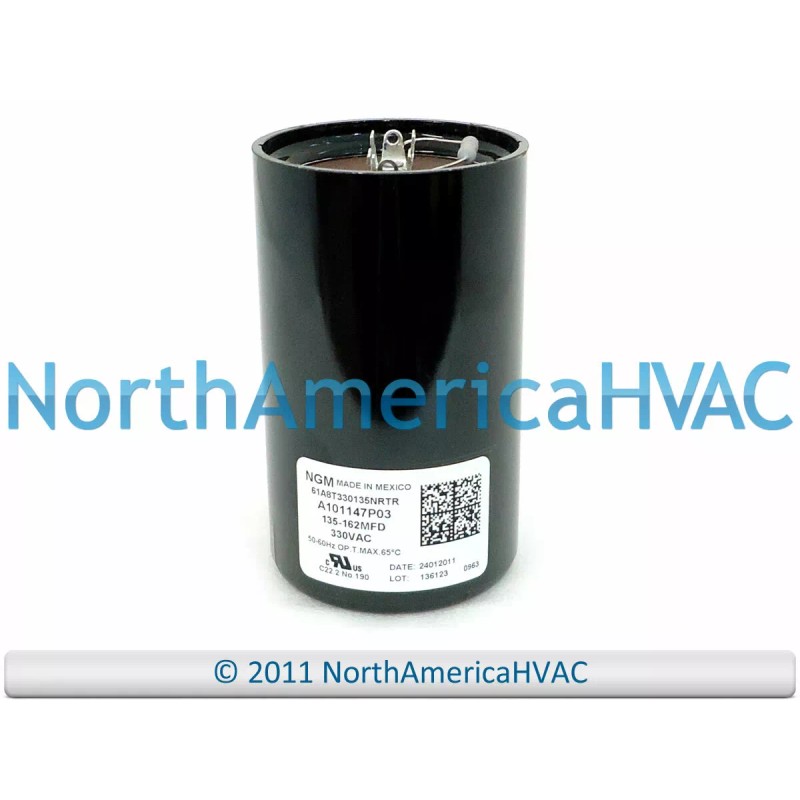 NGM OEM Trane 135-162 MFD 330 VAC Start Capacitor Replaces