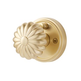 MRML Brushed Gold Privacy Door Knob, Interior Light Gold Door Handle Bedroom Bathroom Gold Door Knob, Aluminium Alloy Knob, 1 Pack